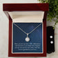 The Eternal Hope Necklace and Cubic Zirconia Earring Set